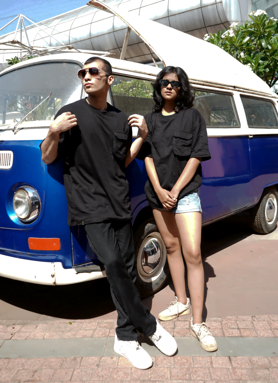 Black Oversized Utility Tee