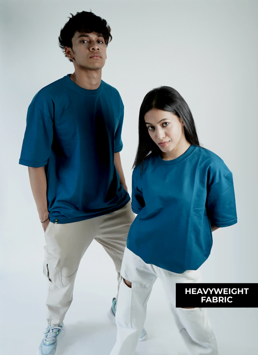 Teal Blue Oversized T-shirt