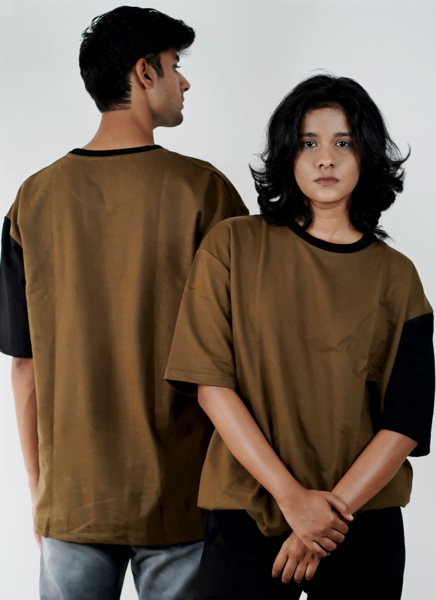 Army Green Contrast Tee