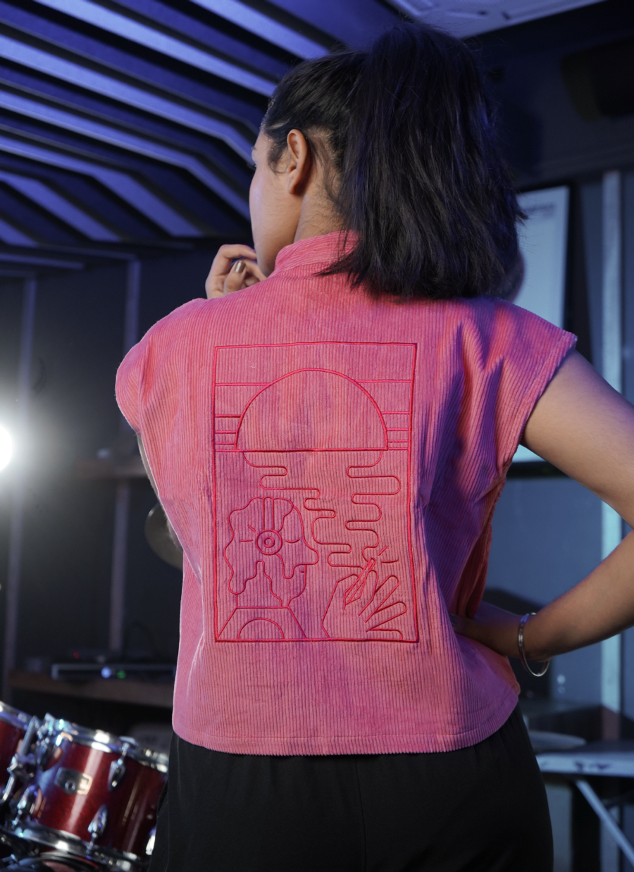 Techno Women Corduroy Shacket