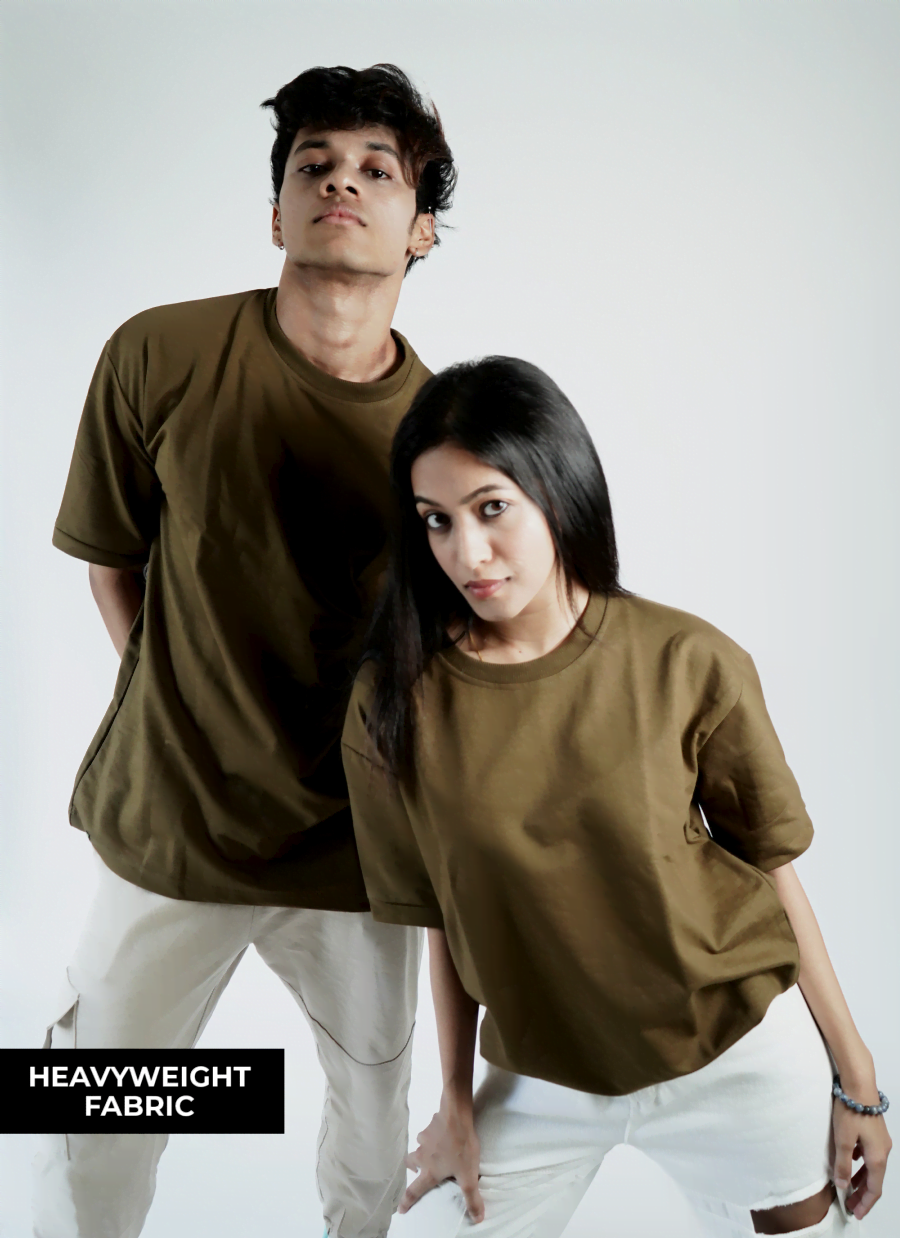 Army Green Heavyweight Oversized T-Shirt
