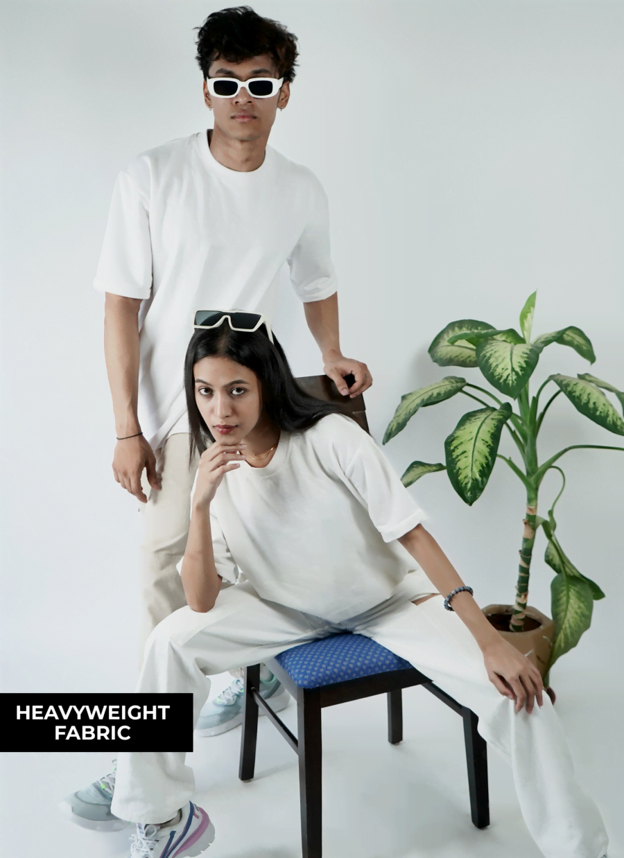 White Heavyweight Oversized T-Shirt